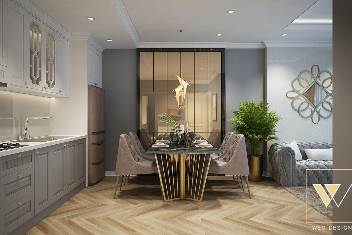 Khong Gian Bep Trong Noi That Tan Co Dien 1