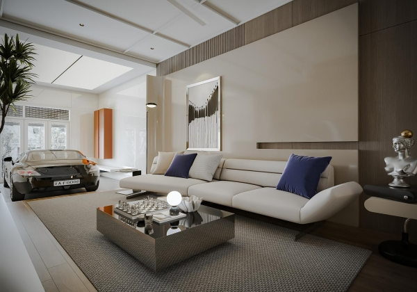 Travertine House - Modern Style